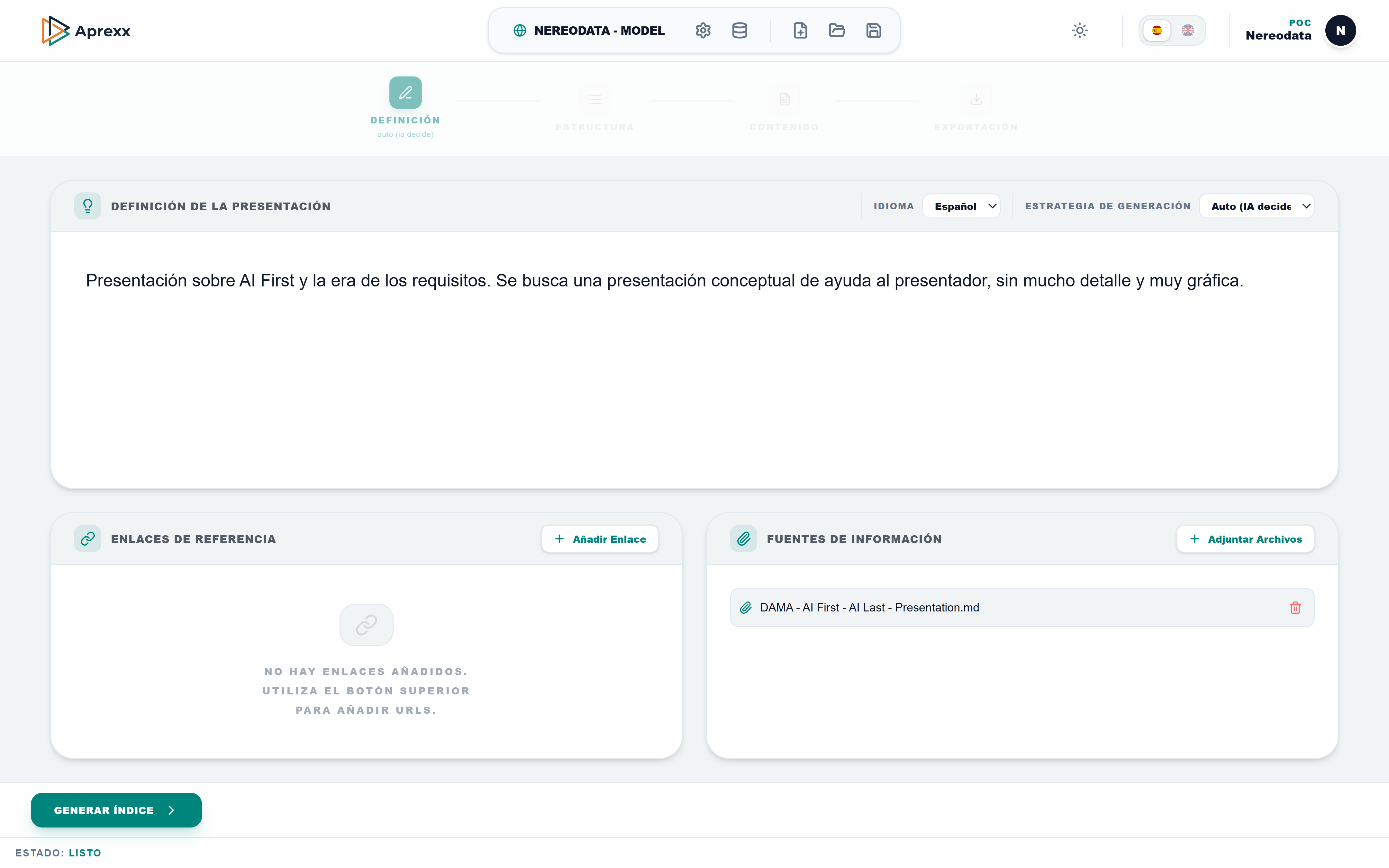 Aprexx Desktop - Edición de Diapositivas